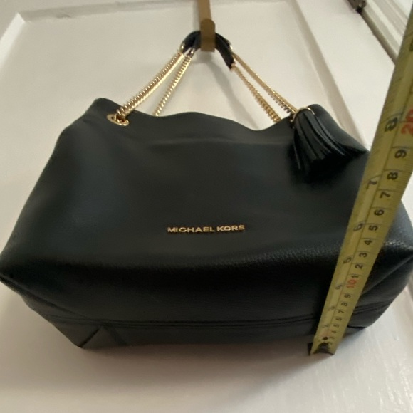 Michael Kors Drop Chain Strap Leather Shoulder Bag - Picture 14 of 16